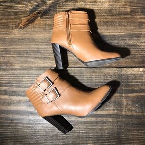 Express Tan Booties